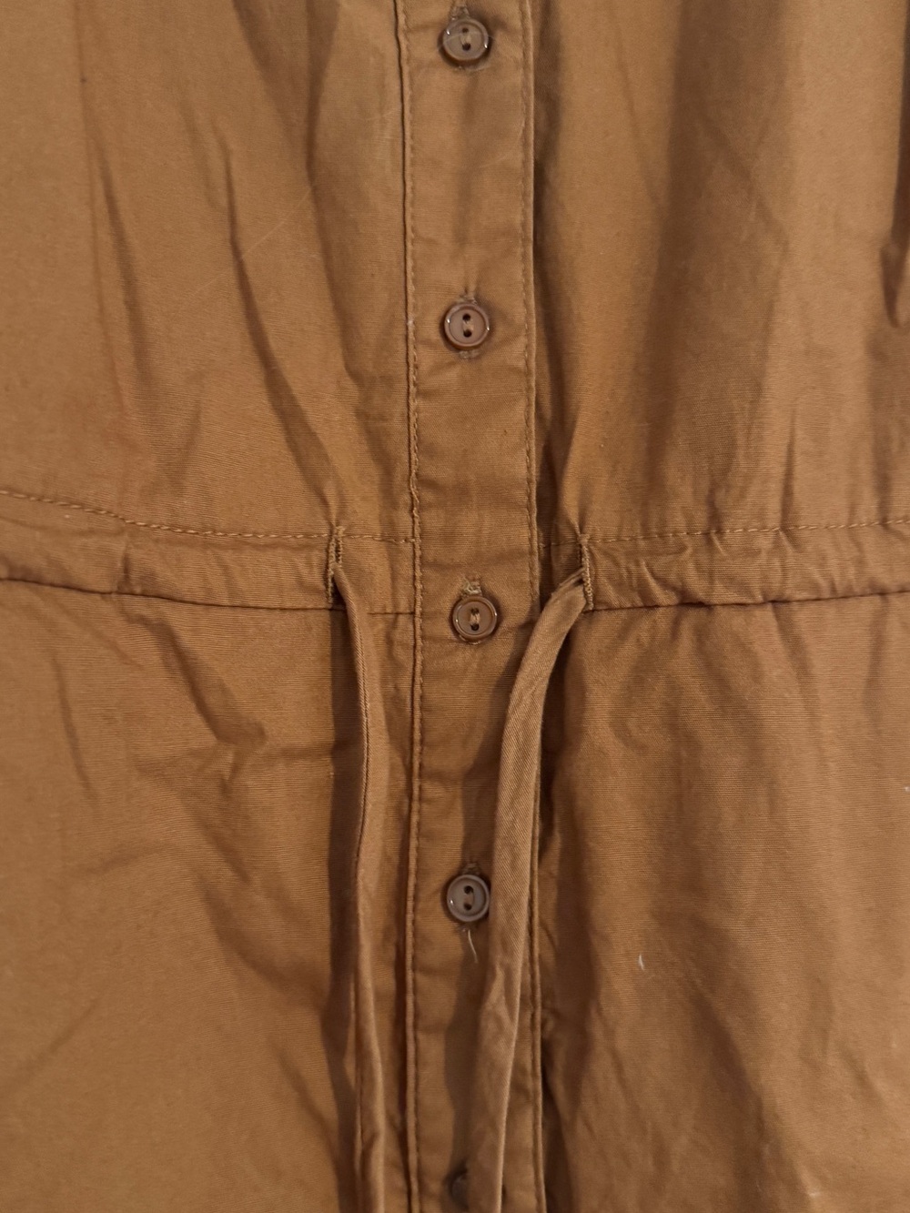 Astr Rust Brown Button-Front Dress - Picture 3 of 5